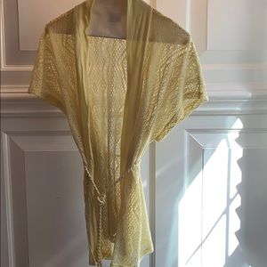 Ella Moss sz L yellow belted top